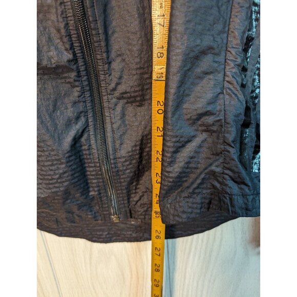 Mens Adidas Nylon Windbreaker Running Jacket Black Sz Medium READ Full Zip - Picture 8 of 8